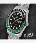 TIMEX Q TIMEX TW2U60900 Black Green Quartz Unisex Watch - Image 10