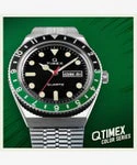 TIMEX Q TIMEX TW2U60900 Black Green Quartz Unisex Watch - Image 9