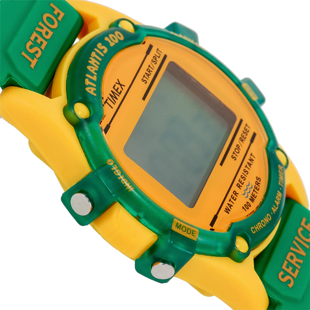 TIMEX TW2U91400 Atlantis 100 Forest Service 1-Year Warranty Yellow Green Durable Water-Resistant Stylish Design - Image 2