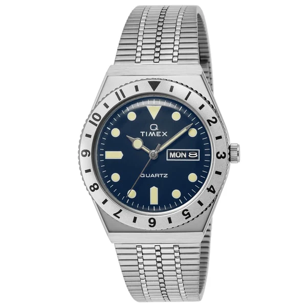 TIMEX TW2V18300 "TIMEX Q - 1-Year Warranty Navy Watch | Genuine Product with Stylish Design"