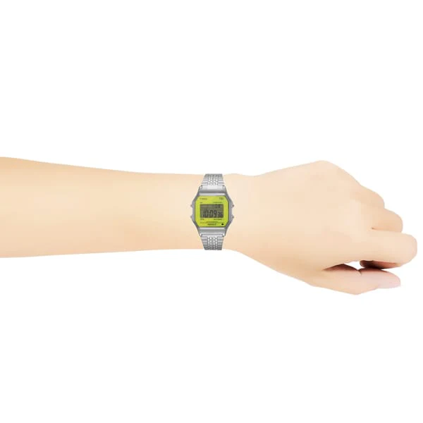 TIMEX TW2V19300 Classic Digital TIMEX 80 - 1-Year Warranty, Stylish Yellow Design, Genuine Product - Image 2