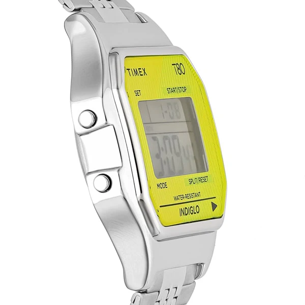 TIMEX TW2V19300 Classic Digital TIMEX 80 - 1-Year Warranty, Stylish Yellow Design, Genuine Product - Image 3