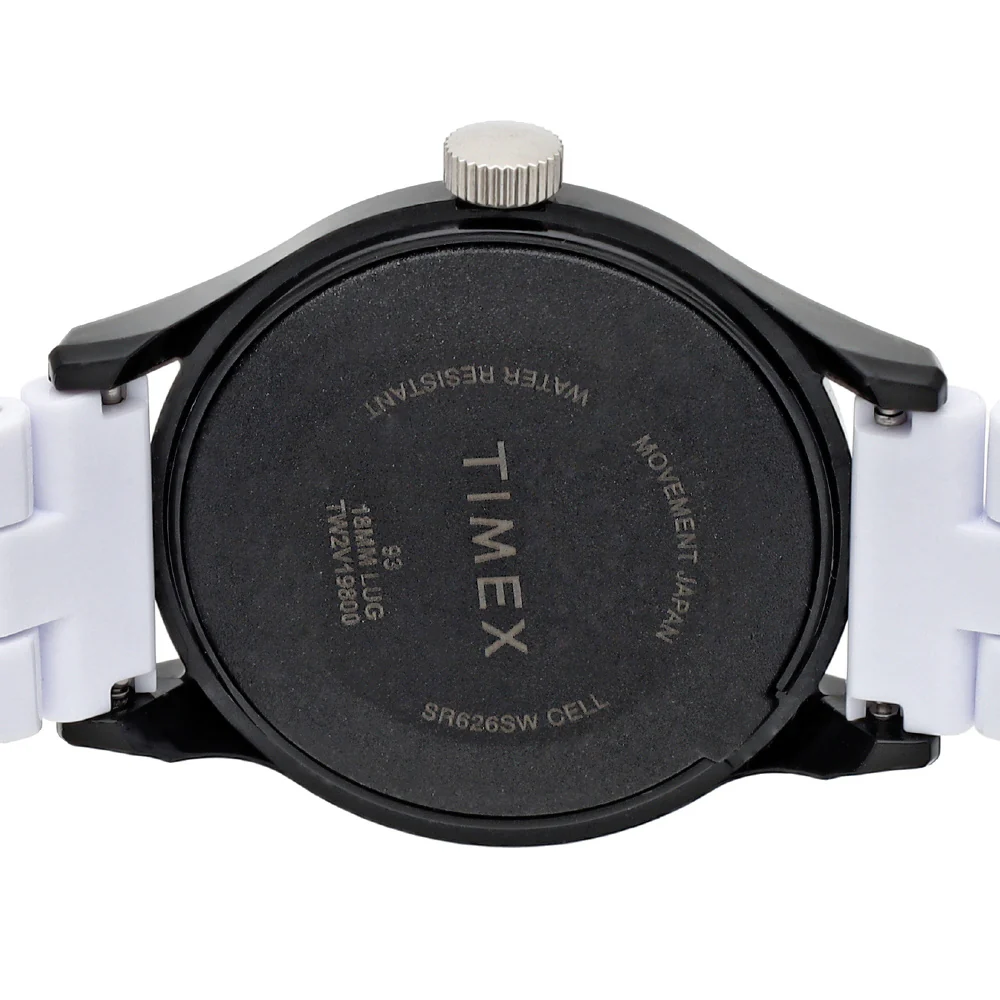 TIMEX TW2V19800-2 Classic Tile Collection Original Camper White Dial White Strap Water Resistant 1-Year Warranty - Image 5
