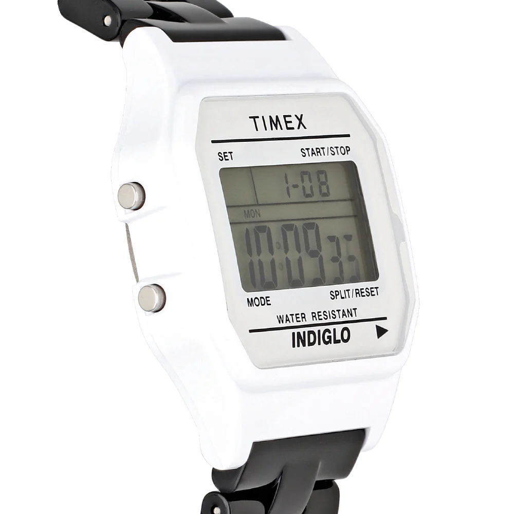 TIMEX TW2V20100-1 Classic Digital Watch - Water Resistant - 1-Year Warranty - Stylish White Design - Image 2