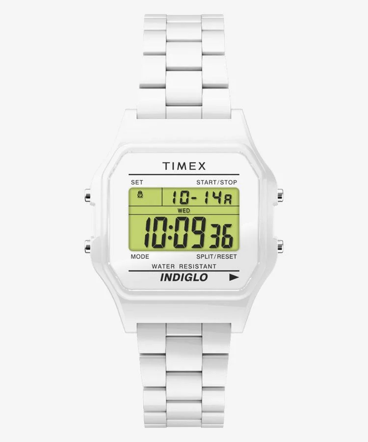 TIMEX Classic Tile TW2V20100 White Quartz Unisex Watch