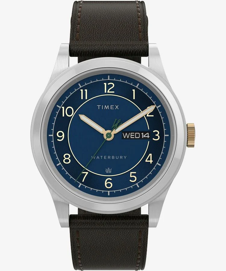 TIMEX Waterbury Traditional TW2V28500 Day-Date Leather Quartz Unisex Watch