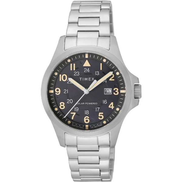 TIMEX TW2V41600 Expedition North Field Post Solar Watch - 1-Year Warranty, Black, TIMEX [Genuine Product]