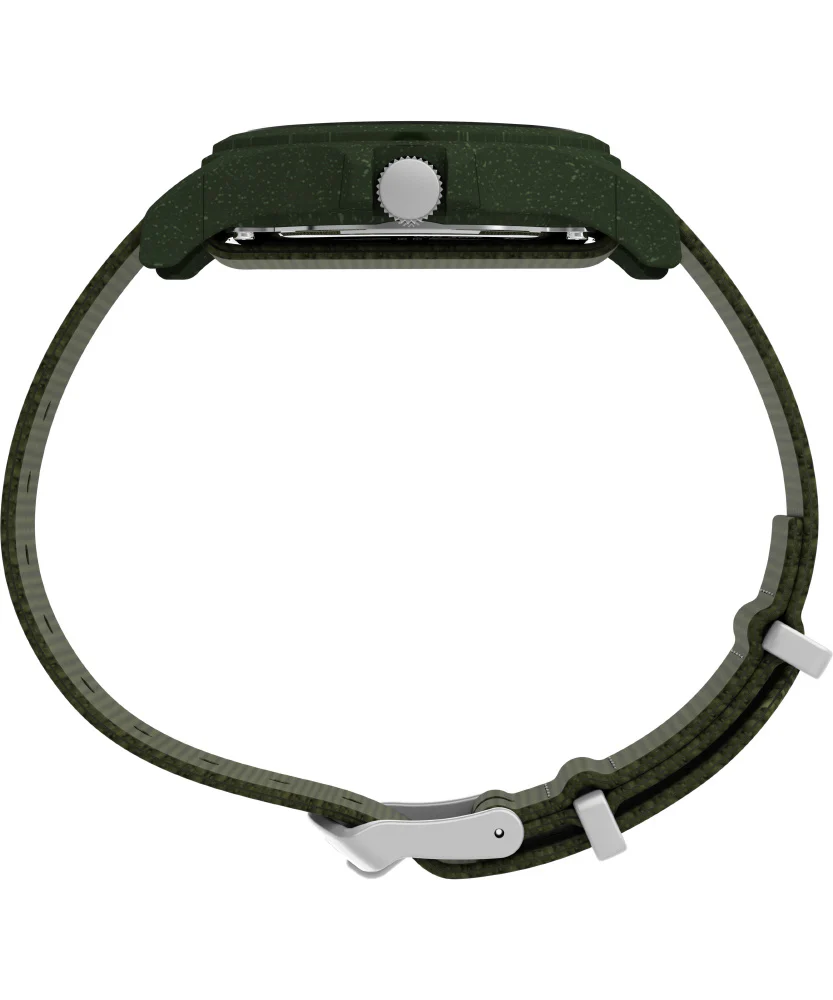 TIMEX TW2V96000 Reclaim Ocean Sustainable Design 1-Year Warranty Moss Green Eco-Friendly Materials - Image 2
