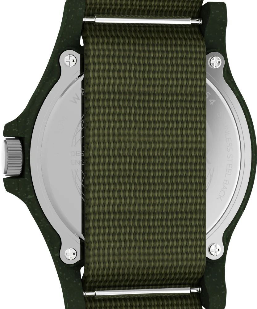 TIMEX TW2V96000 Reclaim Ocean Sustainable Design 1-Year Warranty Moss Green Eco-Friendly Materials - Image 5