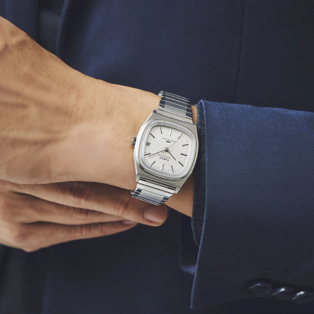 TIMEX TW2W70800 Reissue 1983 Automatic Silver Stainless Steel Water Resistant 1-Year Warranty - Image 10
