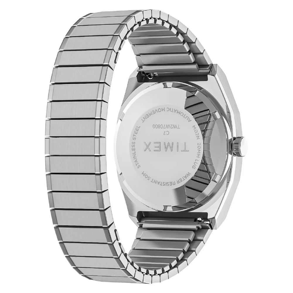 TIMEX TW2W70800 Reissue 1983 Automatic Silver Stainless Steel Water Resistant 1-Year Warranty - Image 8