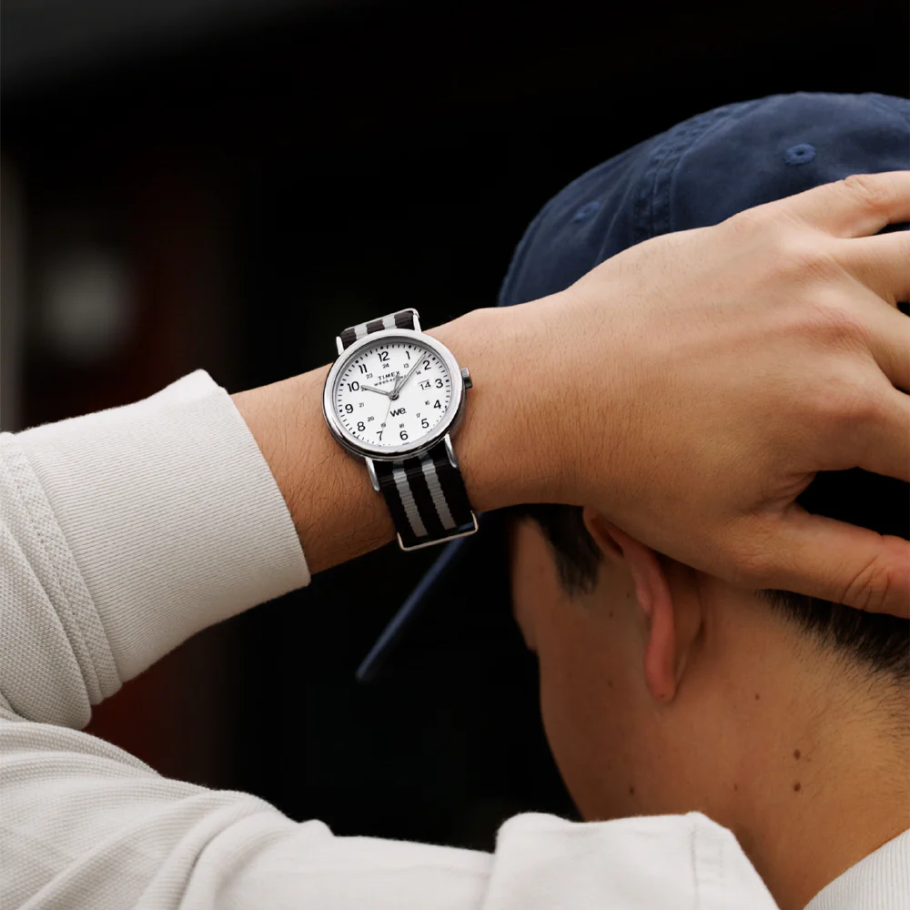 TIMEX TW2W86300 Weekender 40mm White One-Year Warranty Stylish Casual Design Durable Water-Resistant Classic Timepiece - Image 3