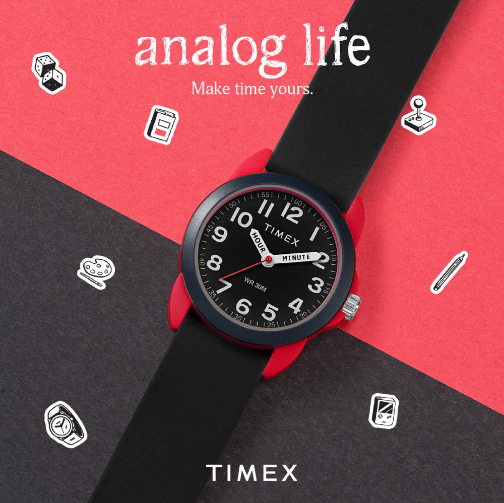 TIMEX TW2W91900 Kids Analog Time Machine 1-Year Warranty Stylish Black Durable Design Easy-to-Read Dial - Image 7
