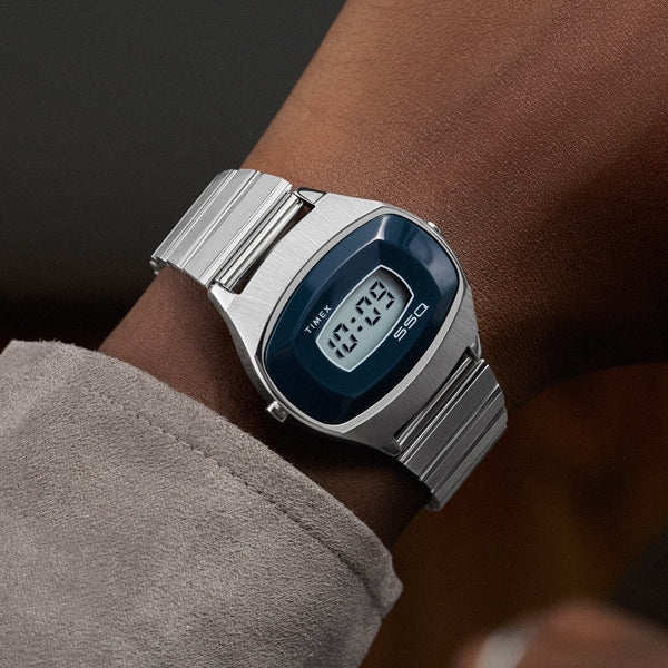 TIMEX TW2Y06100 SSQ Digital Reissue 1-Year Warranty Silver TIMEX - Genuine Product with Stylish Design and Durable Build - Image 9
