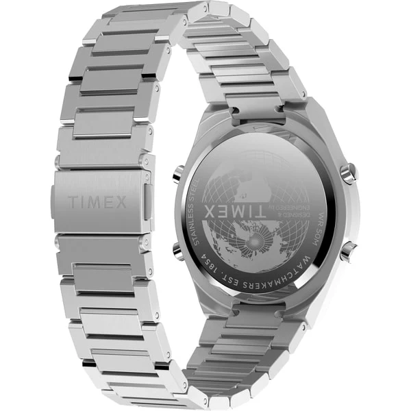 TIMEX TW2Y09800 Q Timex Q80 Continental Silver - 1-Year Warranty, Stylish Design & Durable Build [Genuine Product] - Image 3