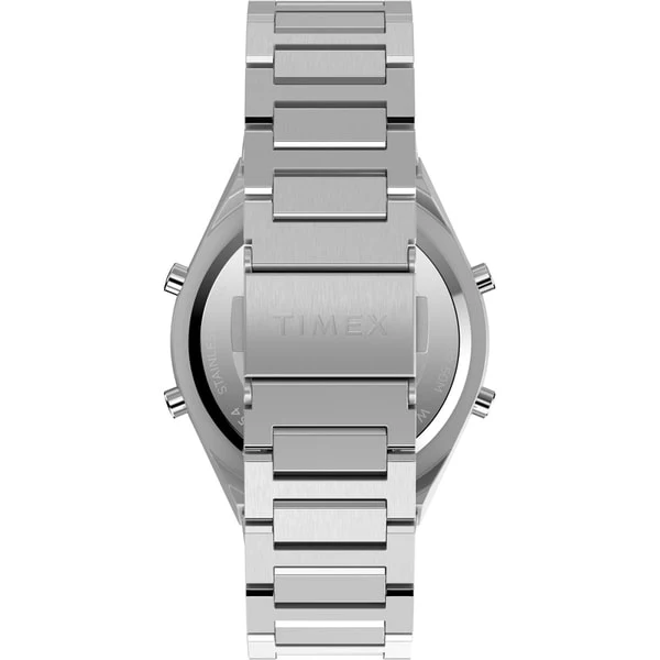 TIMEX TW2Y09800 Q Timex Q80 Continental Silver - 1-Year Warranty, Stylish Design & Durable Build [Genuine Product] - Image 4