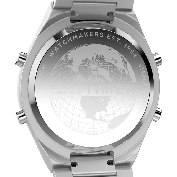 TIMEX TW2Y09800 Q Timex Q80 Continental Silver - 1-Year Warranty, Stylish Design & Durable Build [Genuine Product] - Image 5