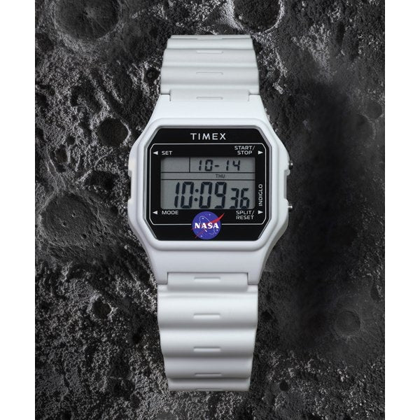 TIMEX TW2Y13500 NASA Artemis Digital Watch with White Display, Authentic Design, 1 Year Warranty, Water Resistant and Durable - Image 5