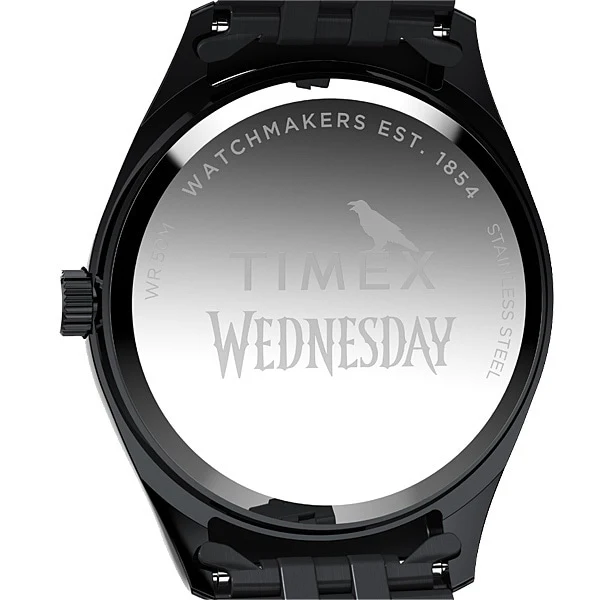 TIMEX TW2Y19600 Timex Wednesday Collaboration Legacy - 1-Year Warranty, Stylish Black Design, Genuine Product - Image 3