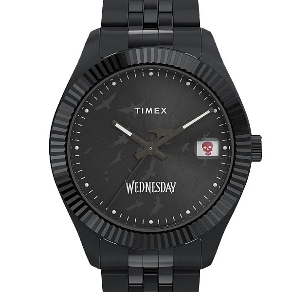 TIMEX TW2Y19600 Timex Wednesday Collaboration Legacy - 1-Year Warranty, Stylish Black Design, Genuine Product - Image 5