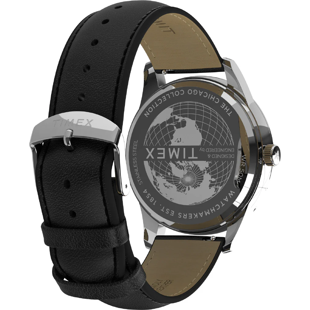 TIMEX TW2Y21600 "TIMEX Chicago Multi-Function Watch - 1-Year Warranty, Stylish Black Design [Genuine Product]" - Image 4
