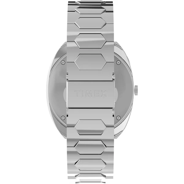TIMEX TW2Y33100 Q Timex 1972 Time Machine Reissue Silver - Authentic Timepiece with 1-Year Warranty - Image 4