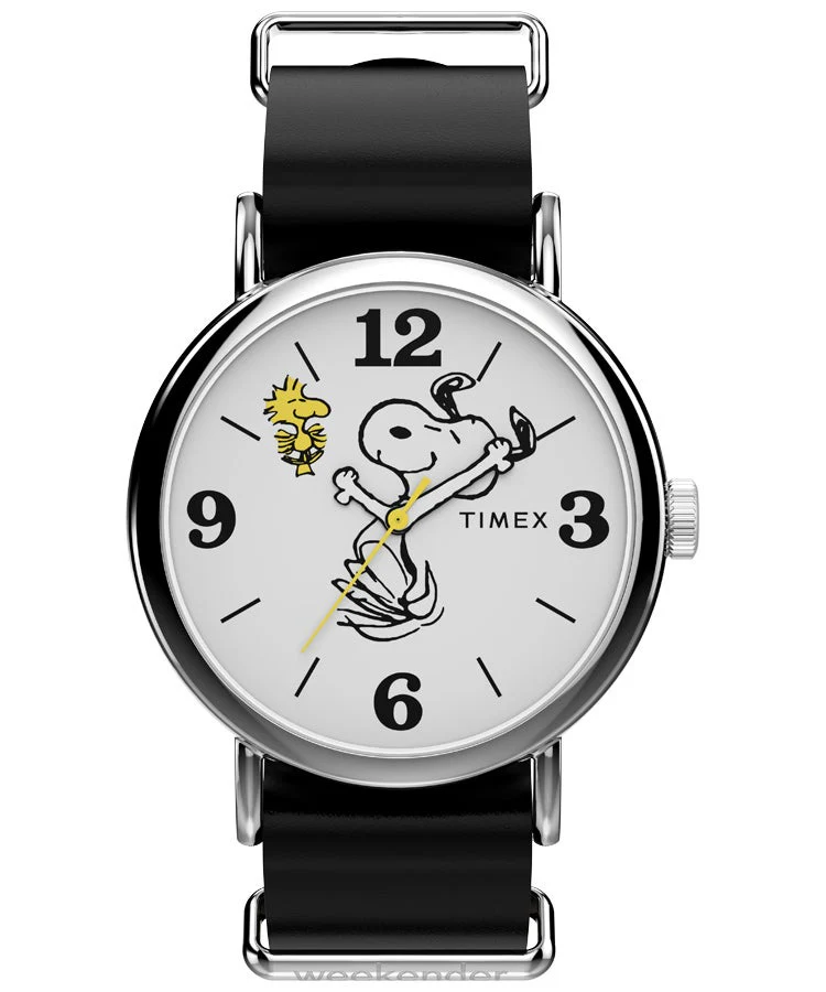 TIMEX Peanuts Weekender TW2Y60900 Snoopy Design Watch