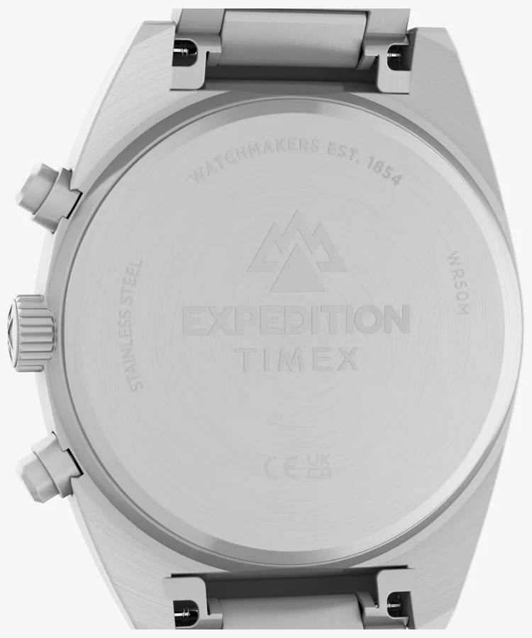 TIMEX TW2Y61200 Expedition Capstone Chrono 1-Year Warranty Black/Silver Durable Design Water Resistant Chronograph - Image 3