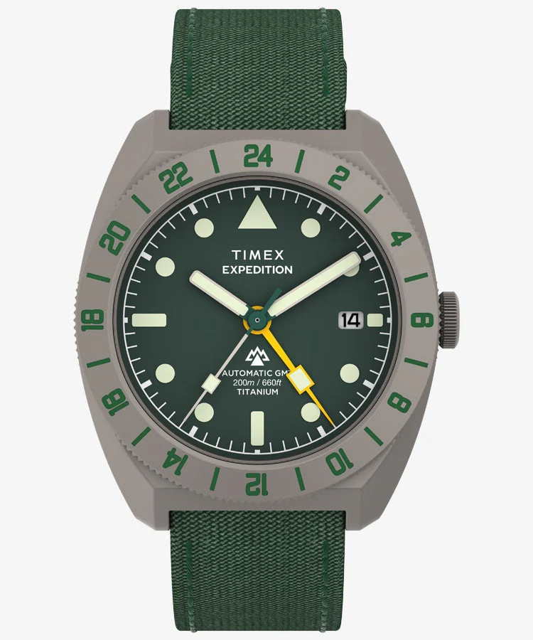 TIMEX Expedition Pioneer TW2Y63400 Titanium GMT Quartz Unisex Watch