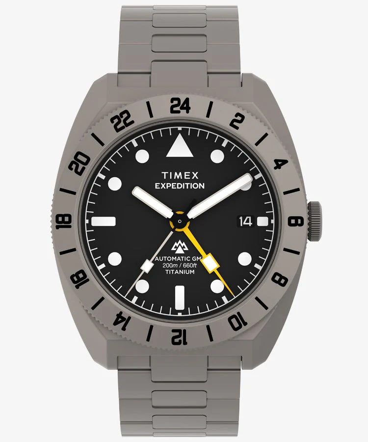 TIMEX Expedition Pioneer TW2Y63500 Titanium GMT Quartz Unisex Watch