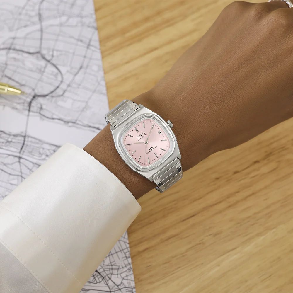 TIMEX TW2Y66800 1983 E-Line Automatic Light Pink 1-Year Warranty Stylish Design Water-Resistant - Image 6