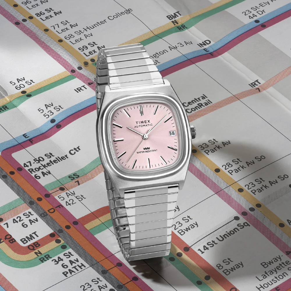 TIMEX TW2Y66800 1983 E-Line Automatic Light Pink 1-Year Warranty Stylish Design Water-Resistant - Image 7