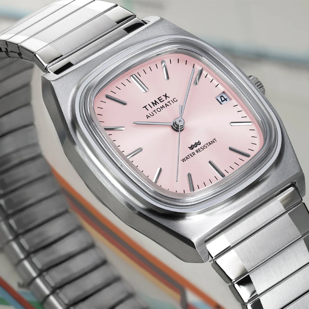 TIMEX TW2Y66800 1983 E-Line Automatic Light Pink 1-Year Warranty Stylish Design Water-Resistant - Image 8