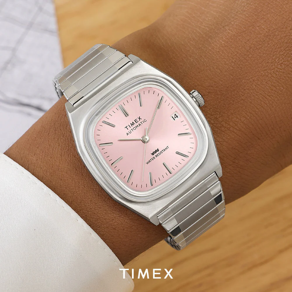 TIMEX TW2Y66800 1983 E-Line Automatic Light Pink 1-Year Warranty Stylish Design Water-Resistant - Image 9