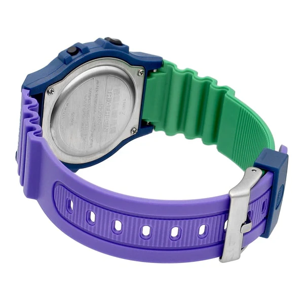 TIMEX TW5M54600 Timex Ironman 8 Lap - 1-Year Warranty, Green & Purple Sports Watch [Genuine Product] - Image 4