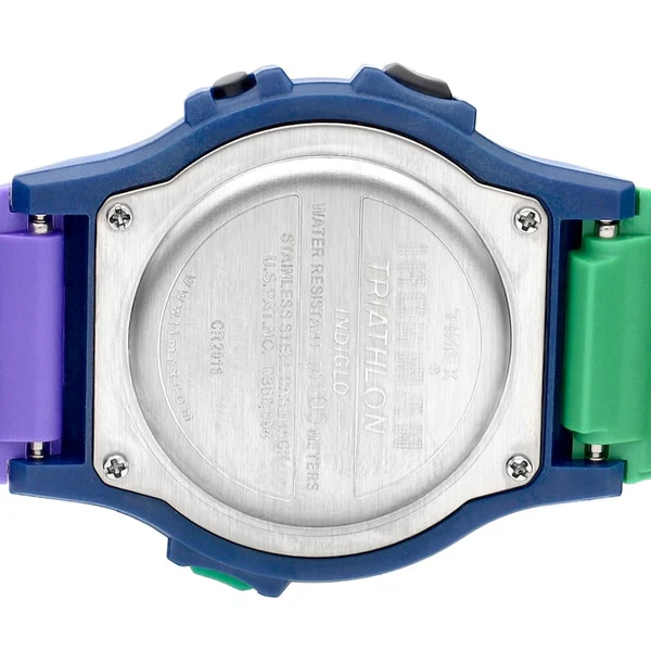 TIMEX TW5M54600 Timex Ironman 8 Lap - 1-Year Warranty, Green & Purple Sports Watch [Genuine Product] - Image 5