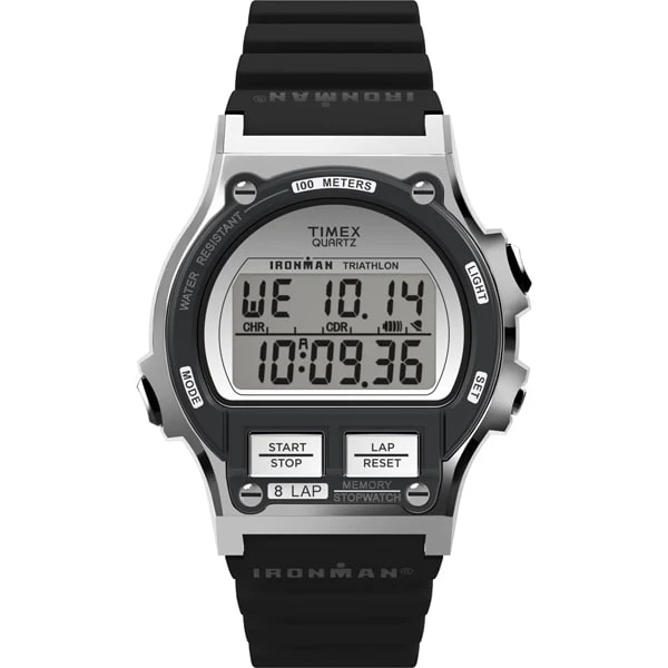 TIMEX TW5M66700 TIMEX Ironman 8 Lap Metal Watch with 1-Year Warranty - Genuine Silver Timepiece