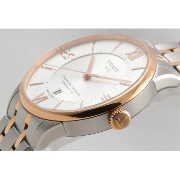 TISSOT T099.407.22.038.01 CHEMIN DES TOURELLES AT SI Combination Bracelet Water Resistant Elegant Design 2 Year Warranty - Image 2