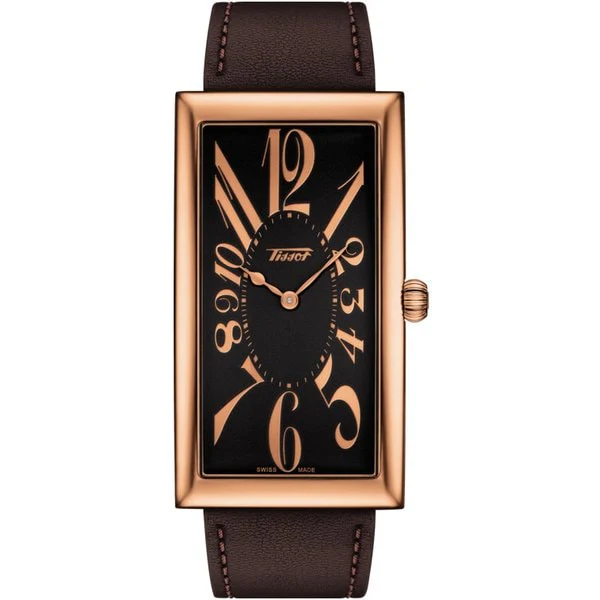 TISSOT T117.509.36.052.00 Heritage Banana Black PVD Calf Leather 2 Year Warranty Classic Design Men's Watch