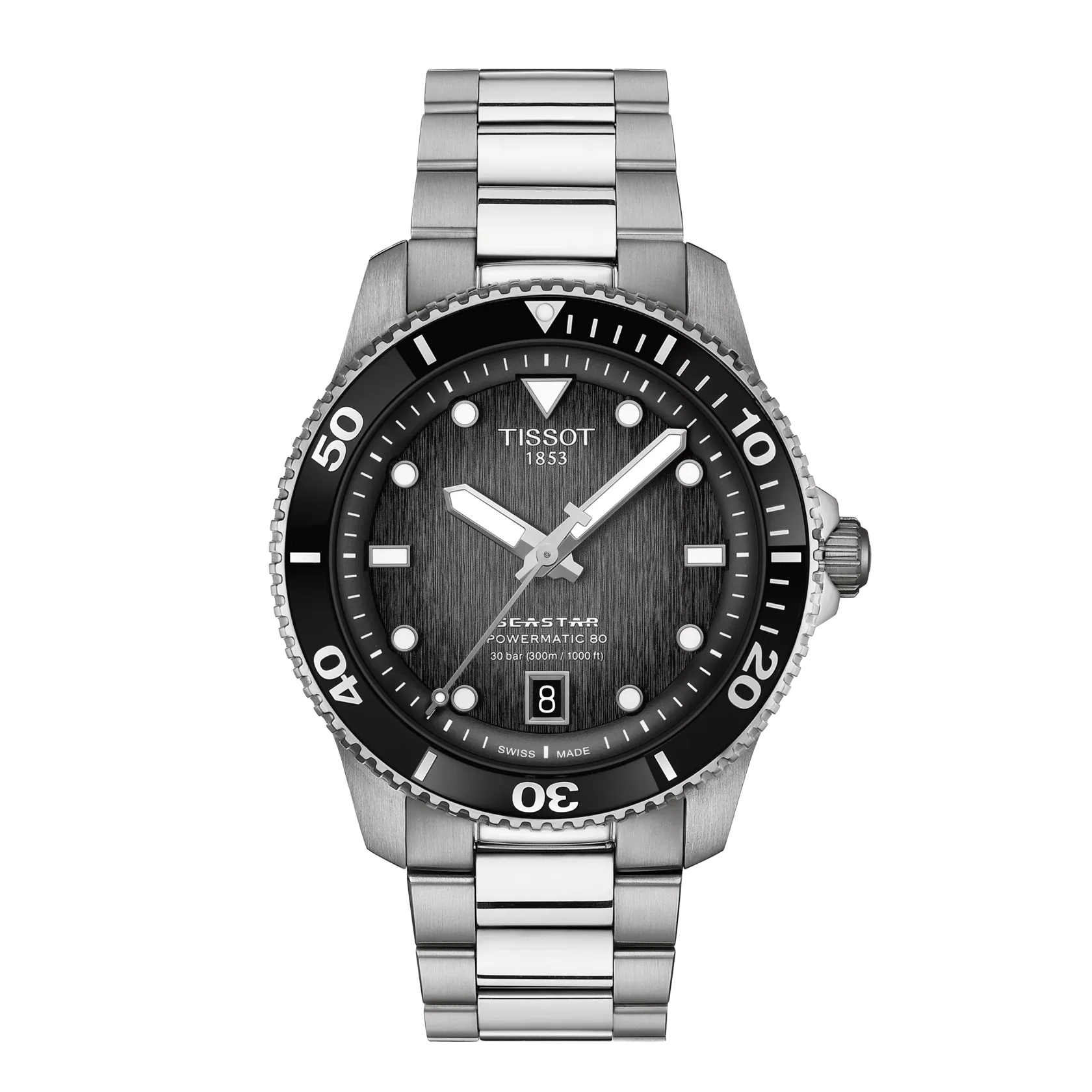 TISSOT T120.807.11.051.00 Swiss Automatic Movement Stainless Steel Case Sapphire Crystal Water Resistant