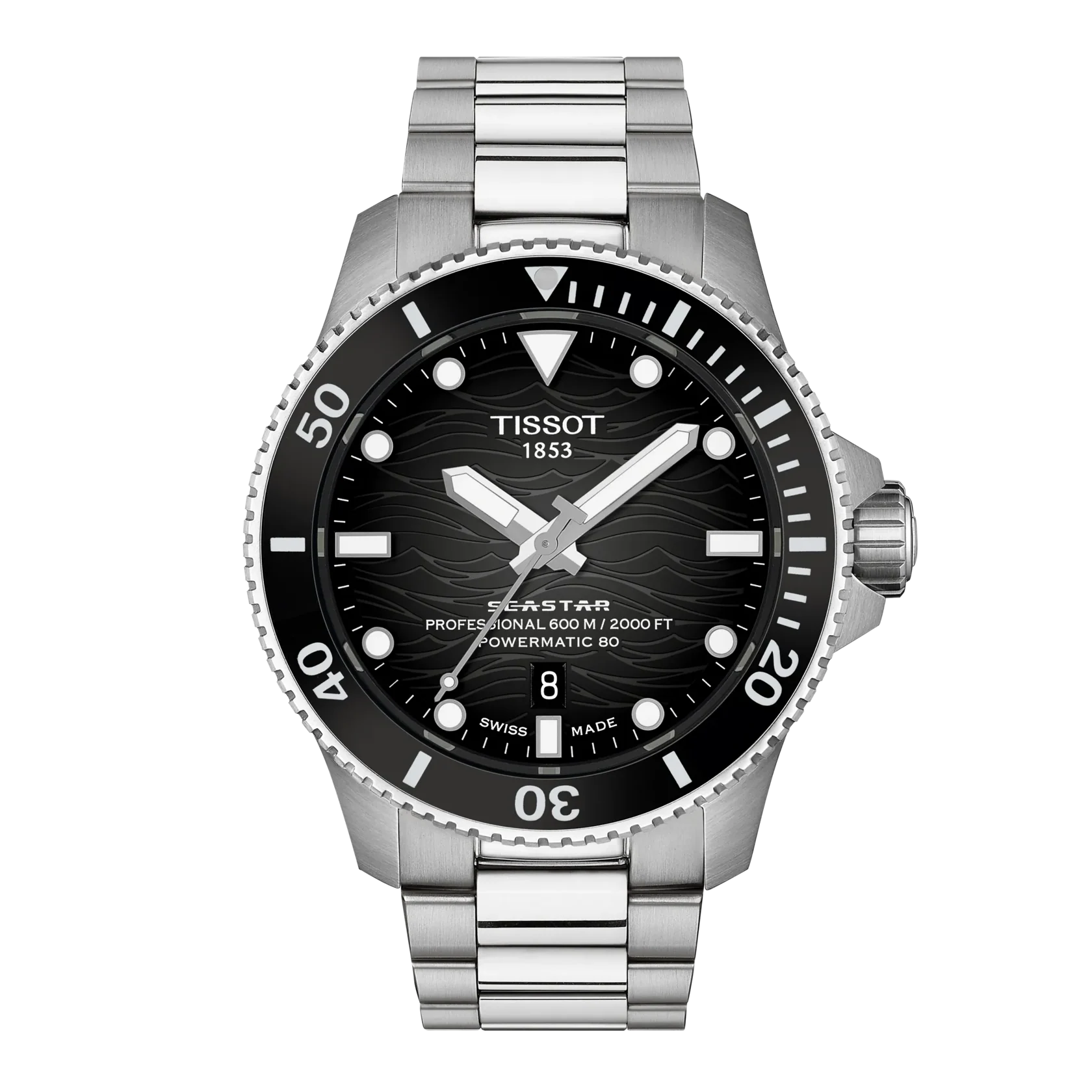 TISSOT Seastar 2000 T1209071105100 44mm Automatic Men Unisex Watch - Image 5