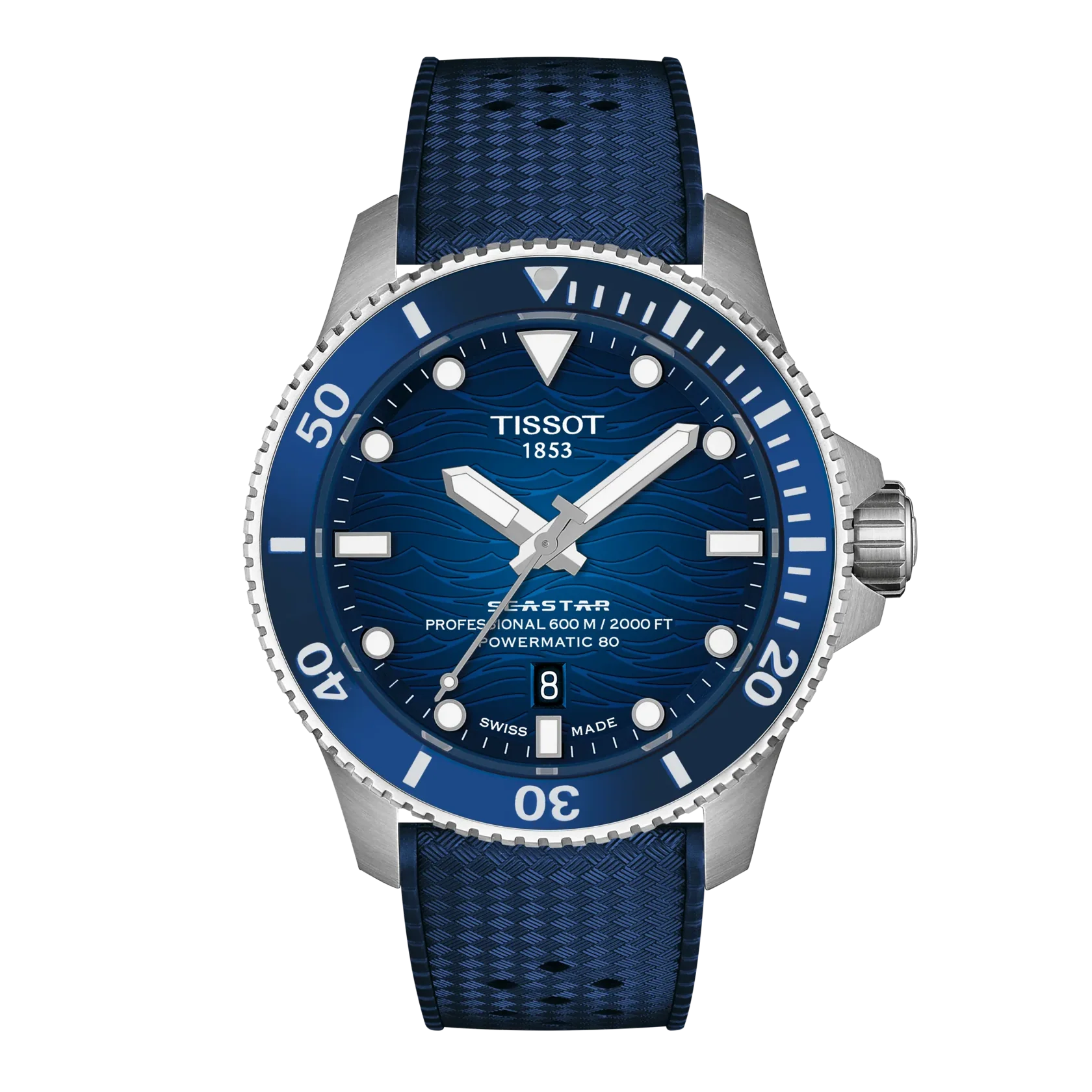 TISSOT Seastar 2000 T1209071704100 44mm Automatic Men Unisex Watch - Image 5