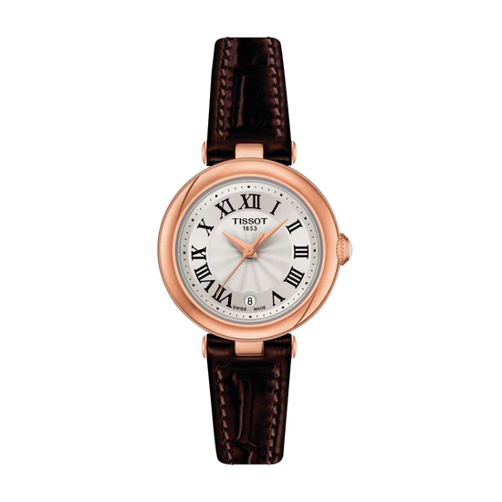 TISSOT T1260103601300 Bellissima Quartz Watch with Elegant BR Leather Strap, Timeless Design and Reliable Swiss Precision