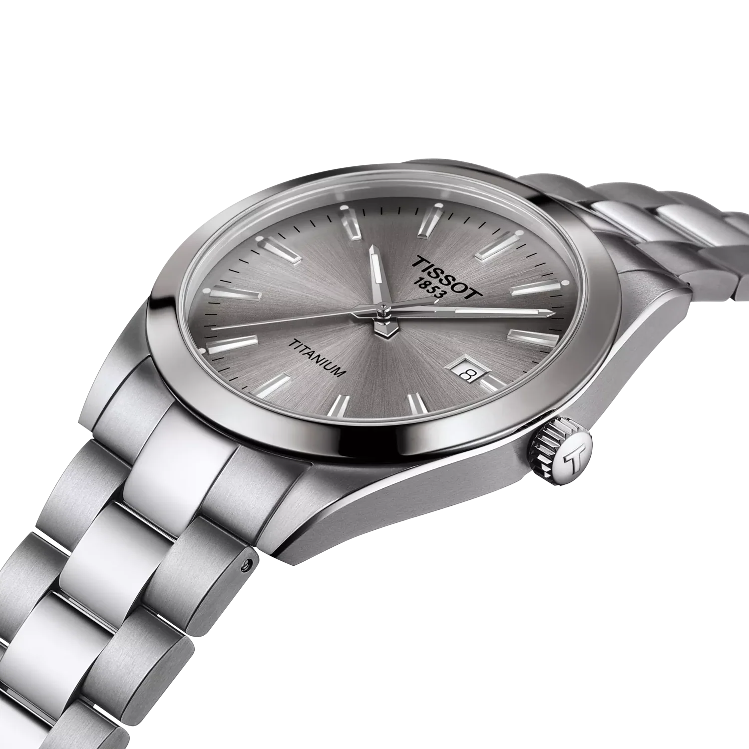 TISSOT T127.410.44.081.00 Elegant Swiss Quartz Water Resistant Stainless Steel Bracelet Classic Design - Image 5