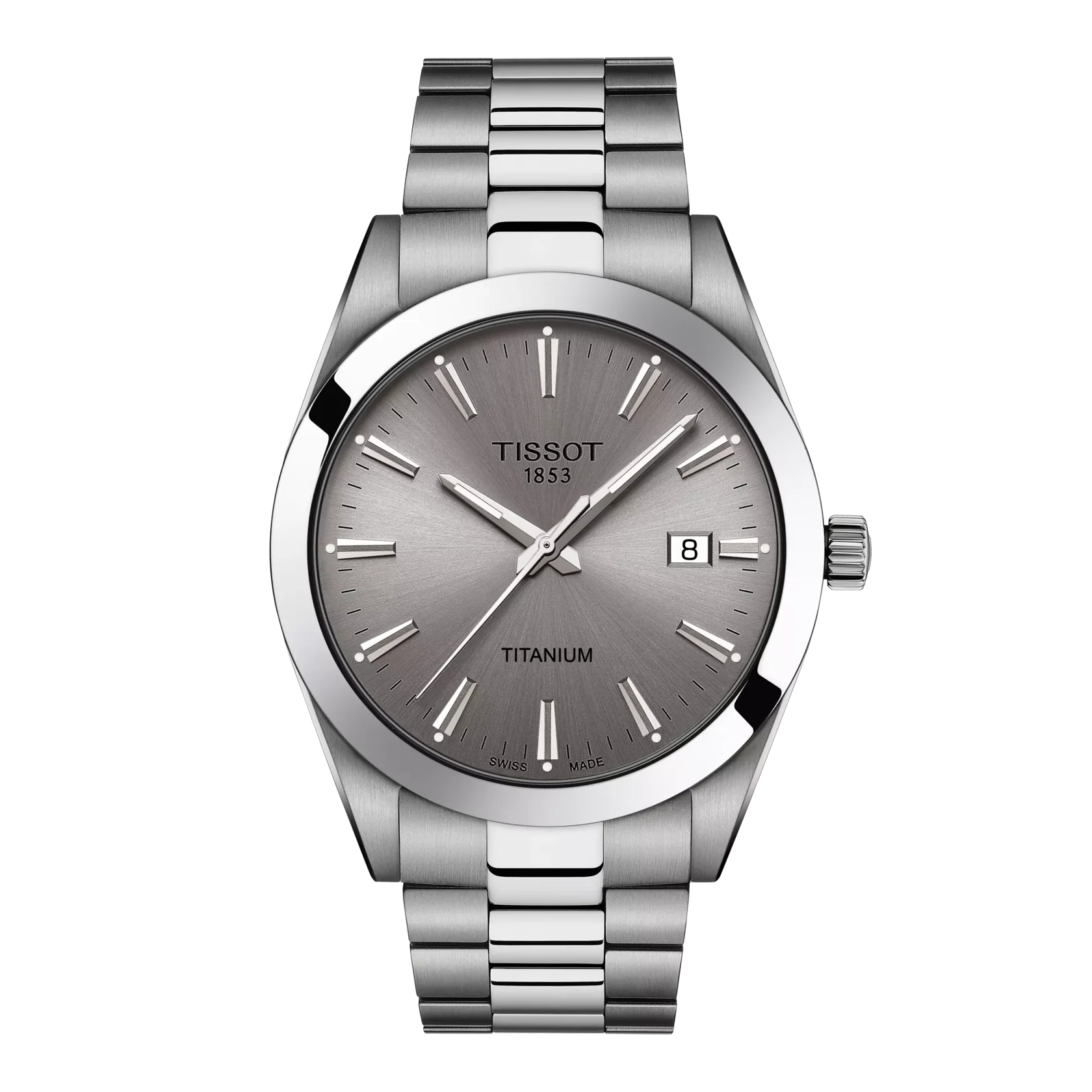 TISSOT T127.410.44.081.00 Elegant Swiss Quartz Water Resistant Stainless Steel Bracelet Classic Design - Image 7