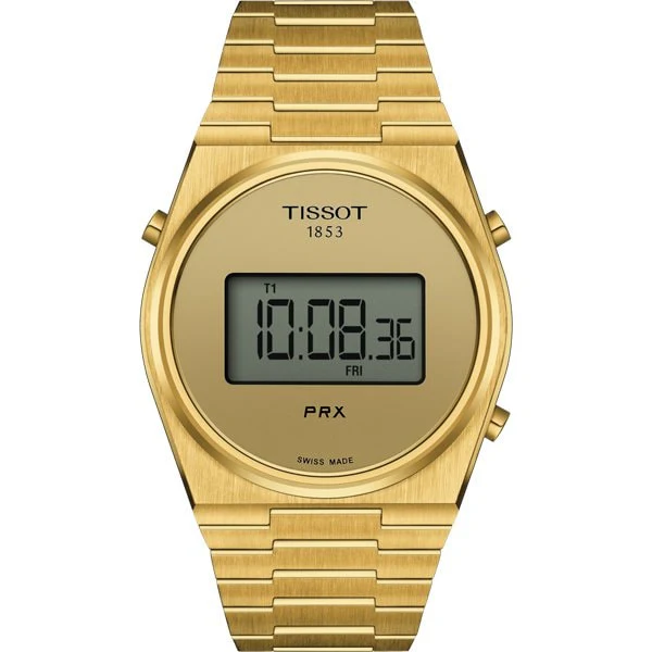 TISSOT T1374633302000 PRX Digital 40mm Water Resistant Alarm Stopwatch with 2 Year Warranty