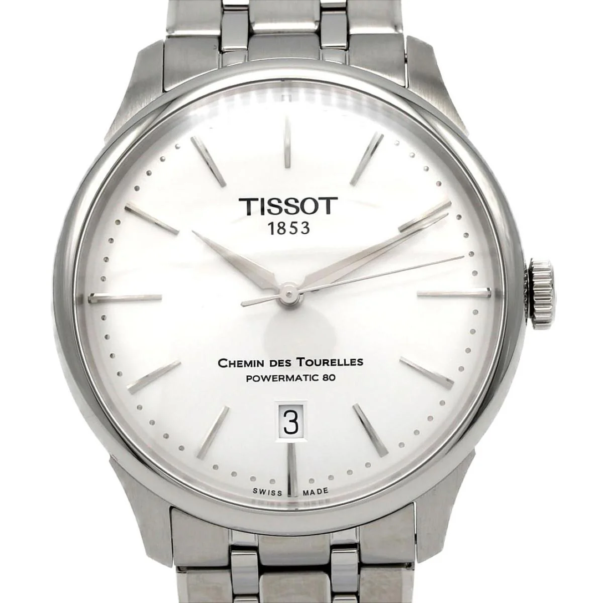 TISSOT T139.807.11.031.00 Swiss Automatic Movement Water Resistant 100m Stainless Steel Case Elegant Design