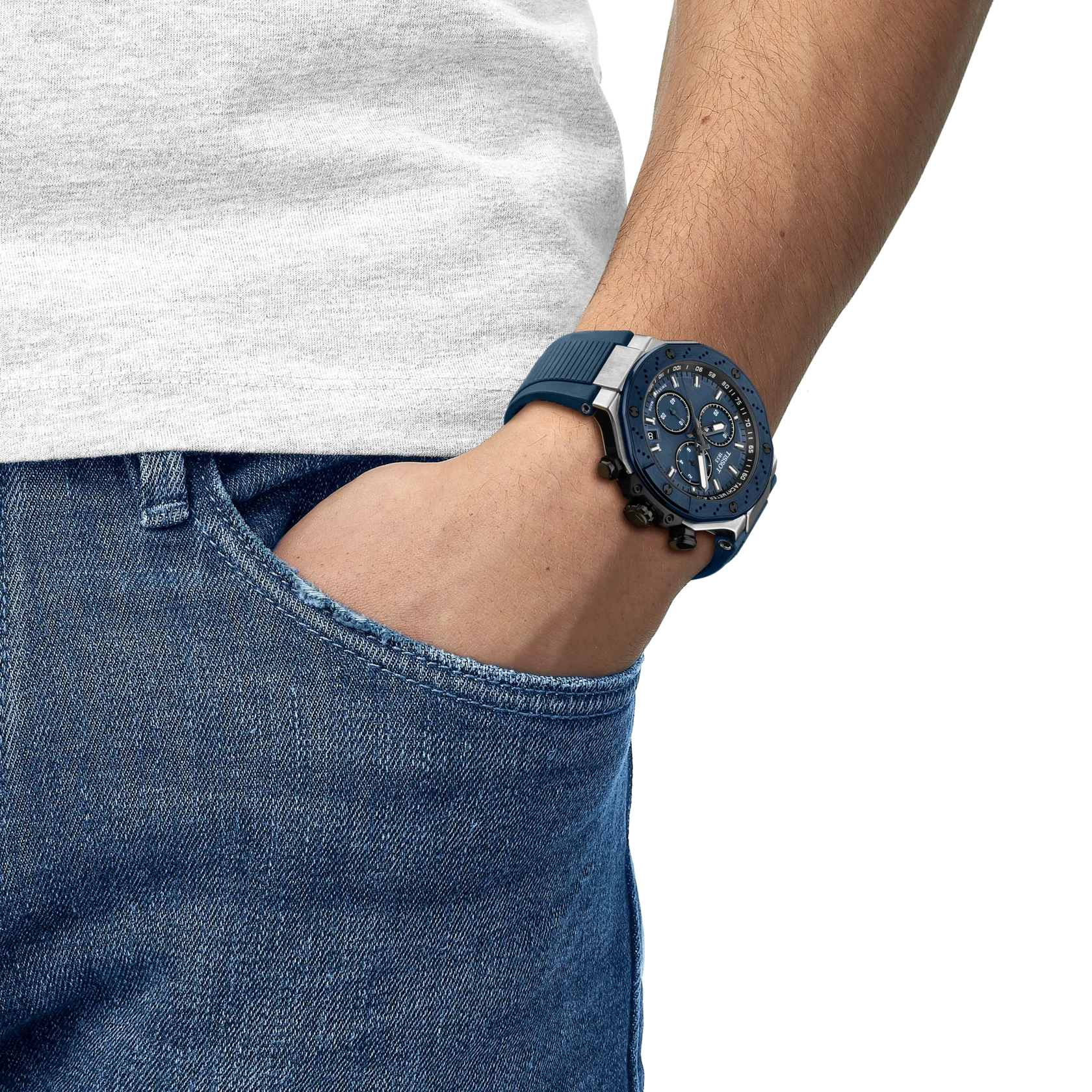 Tissot T1414172704100 T-Race 45mm Swiss Quartz Men's Watch - Image 4