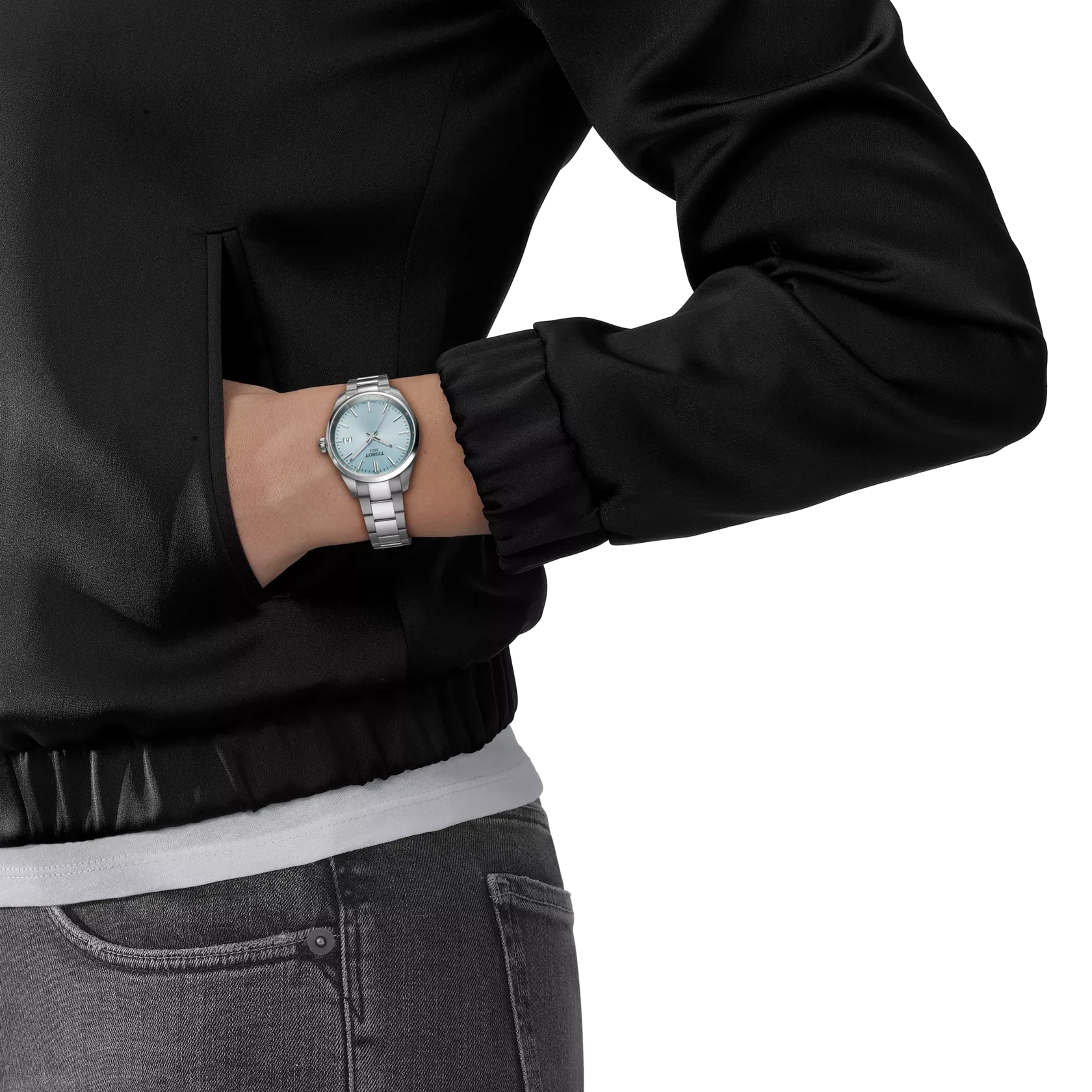 TISSOT T150.210.11.351.00 Swiss Automatic Watch Elegant Design Stainless Steel Case Water Resistant Sapphire Crystal - Image 8