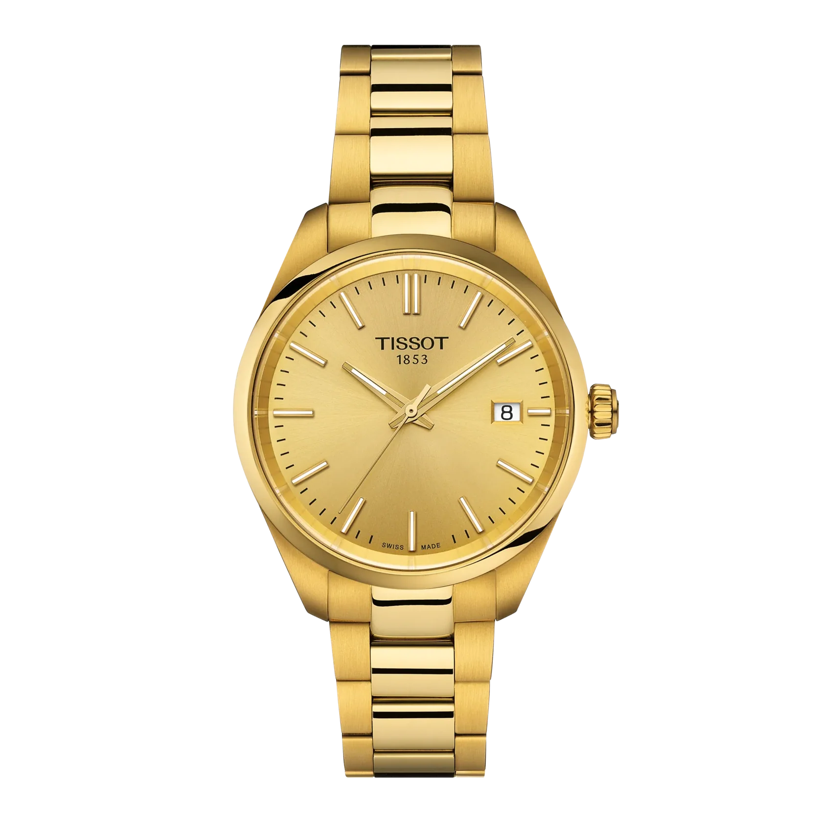 TISSOT T150.210.33.021.00 Elegant Swiss Design Stainless Steel Case Water Resistant Quartz Movement - Image 5